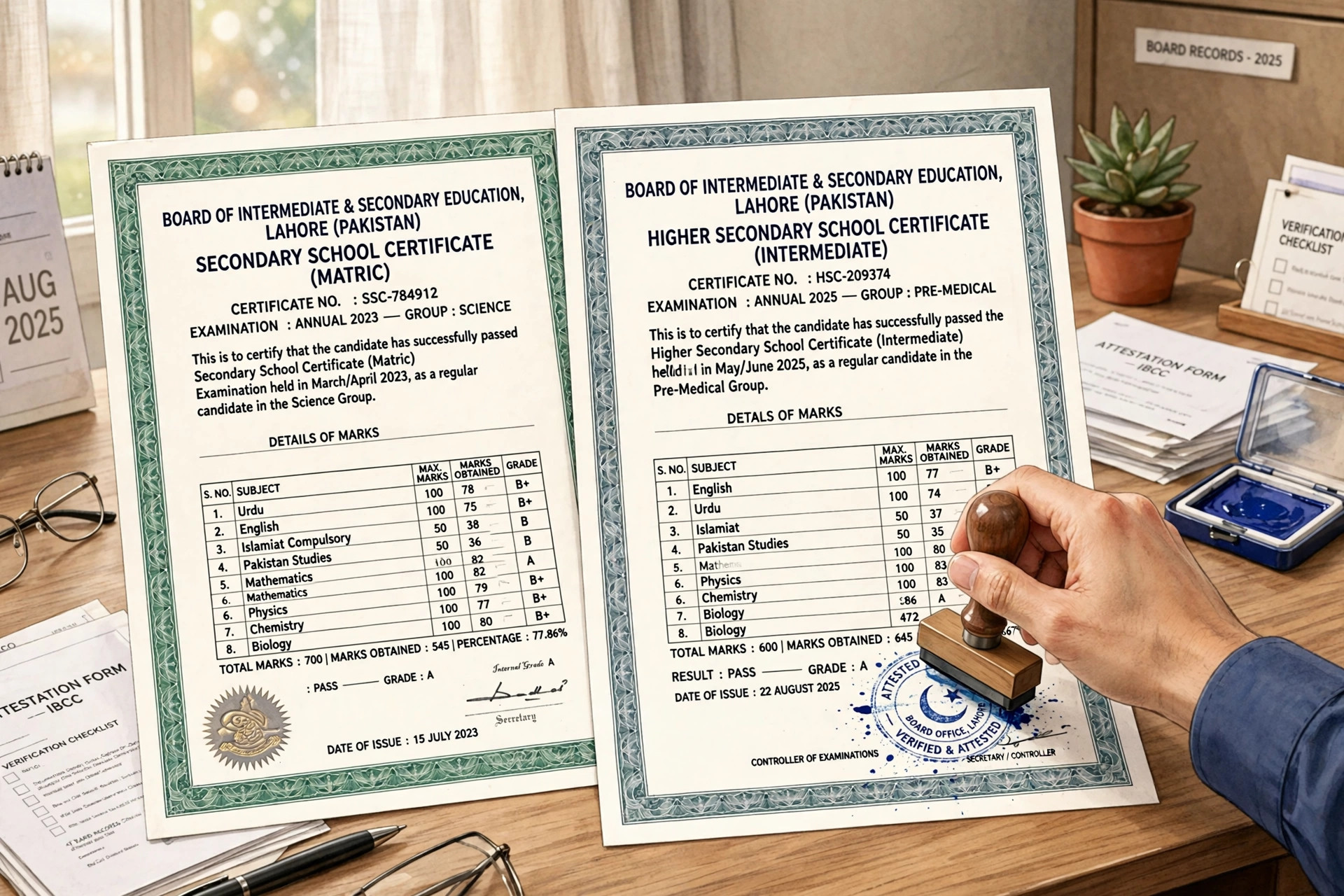 IBCC Attestation Ka Tareeqa (2026): Matric Inter Certificate, Fee Aur Online Process — KaamGuide ki mukammal guide: fees, zaroori kagzaat aur step-by-step process